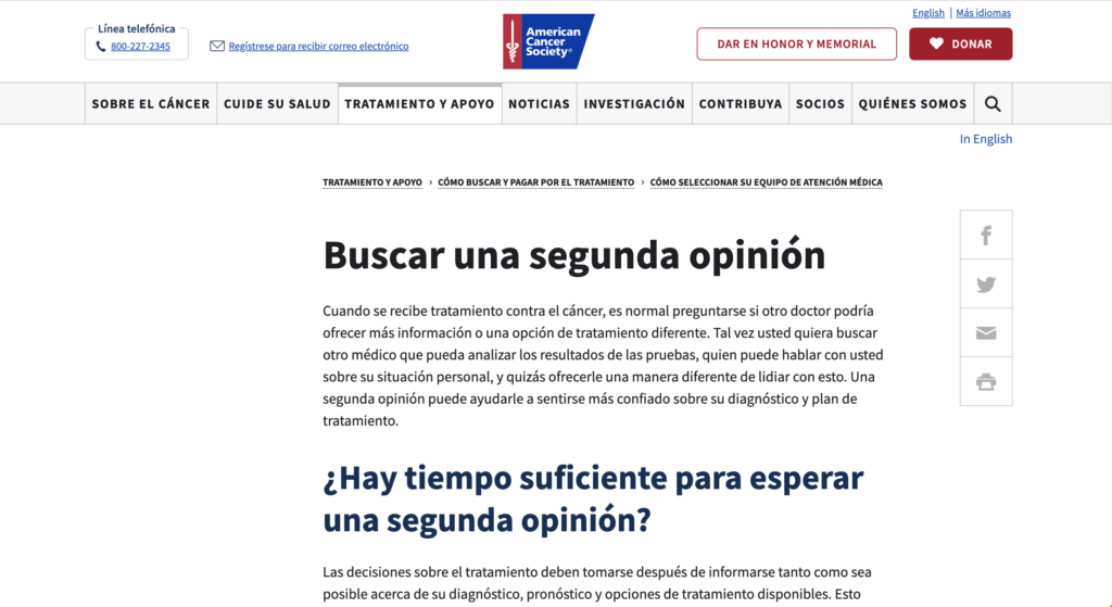 Cómo Buscar una Segunda Opinión Médica