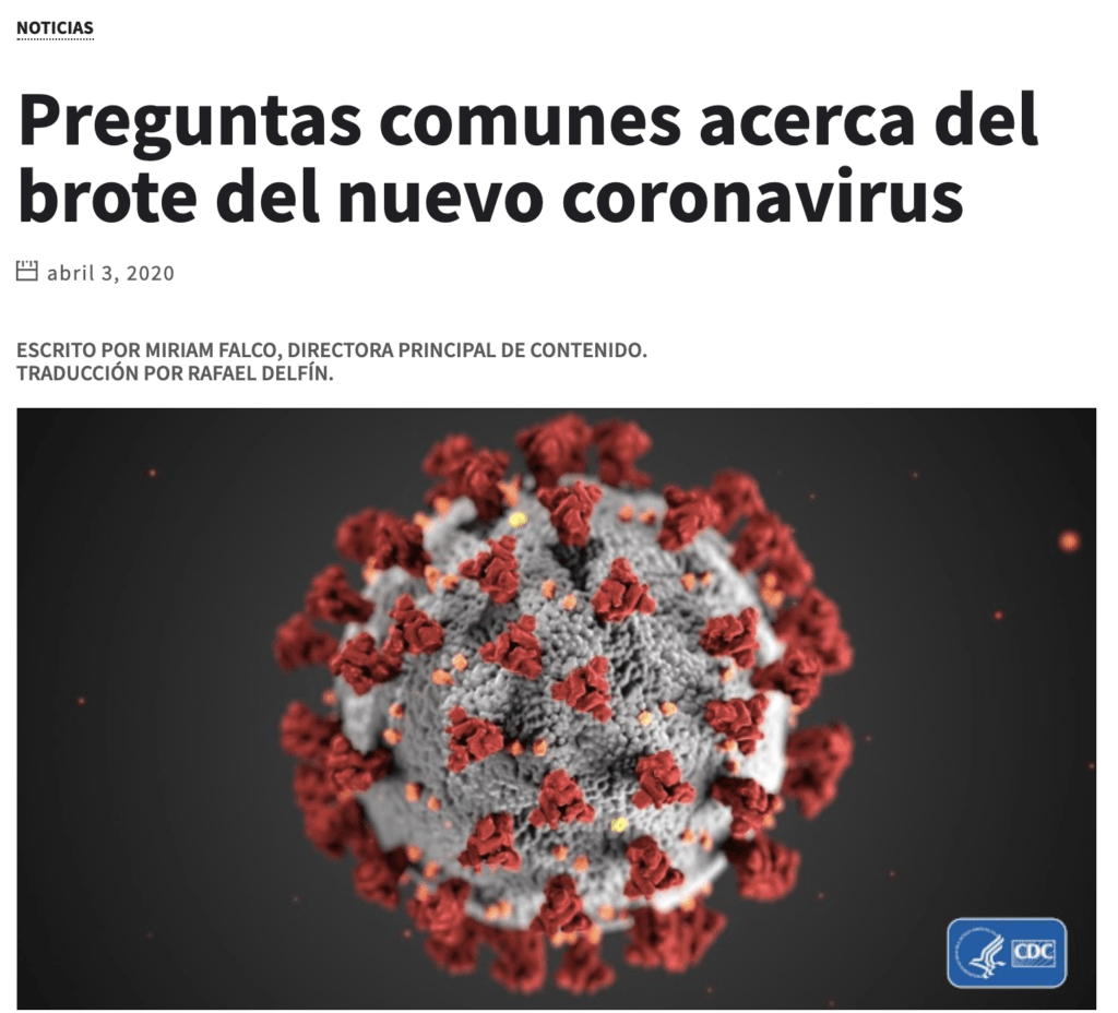 Preguntas comunes acerca del brote del nuevo coronavirus