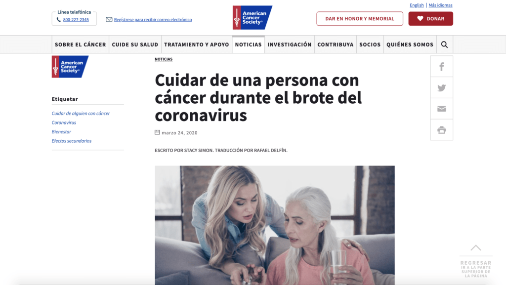 Caída del cabello como Efectos Secundarios del Cáncer